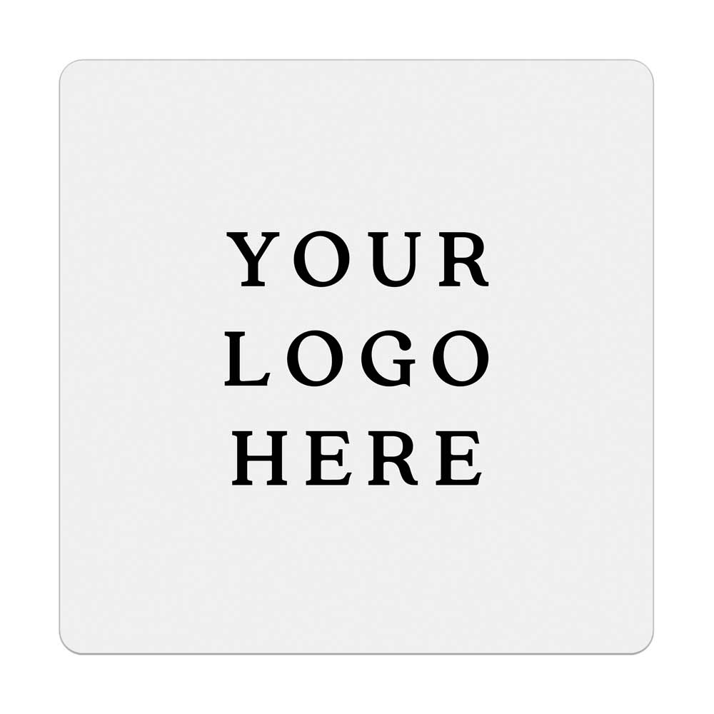 Square Clear Custom Logo Sticker for Branding & Product Labeling - XOXOKristen