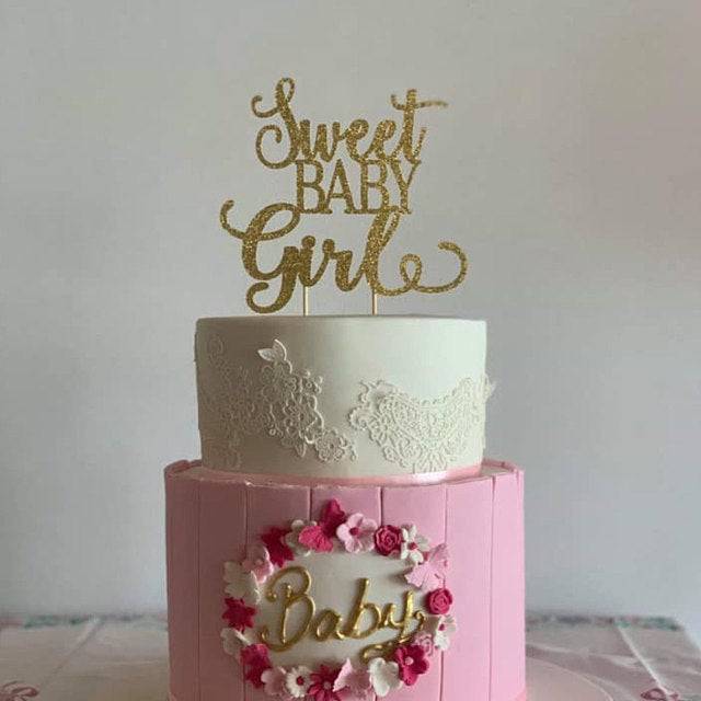 Sweet Baby Girl Cake Topper - XOXOKristen