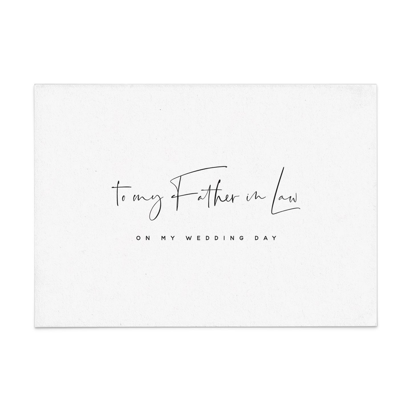 To my Father - in - Law on my Wedding Day Card - XOXOKristen