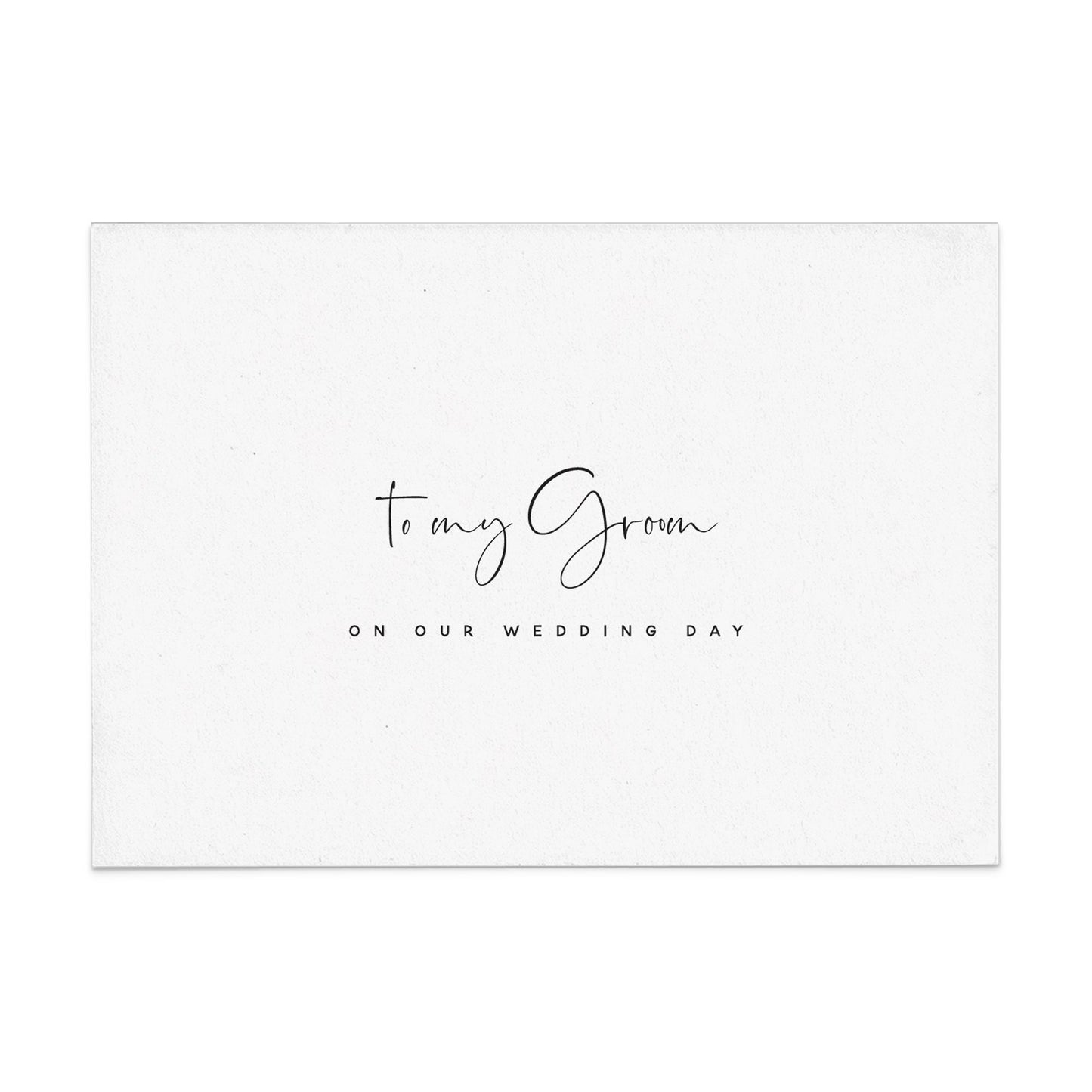 To my Groom on my Wedding Day Card - XOXOKristen