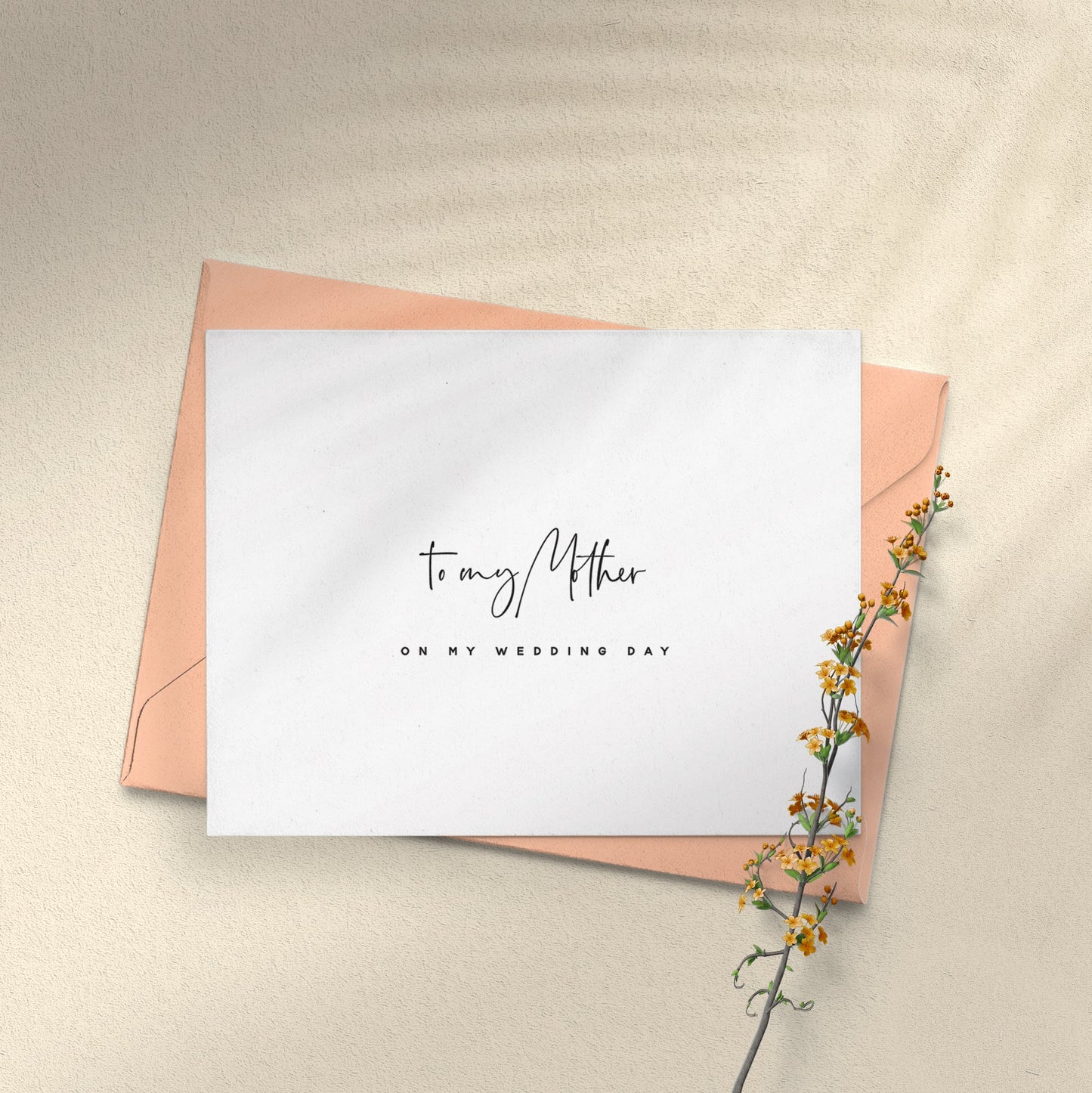 To my Mother on my Wedding Day Card - XOXOKristen