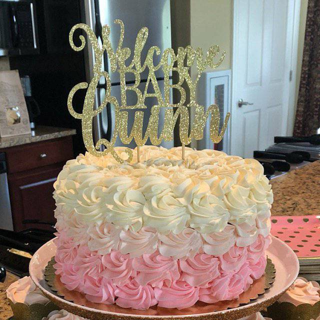 Welcome Baby Cake Topper - XOXOKristen