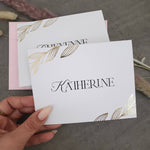 White and Gold Will you be my Bridesmaid Proposal Card - XOXOKristen