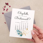 Will You Be My Bridesmaid Personalized Gift Box Card - XOXOKristen