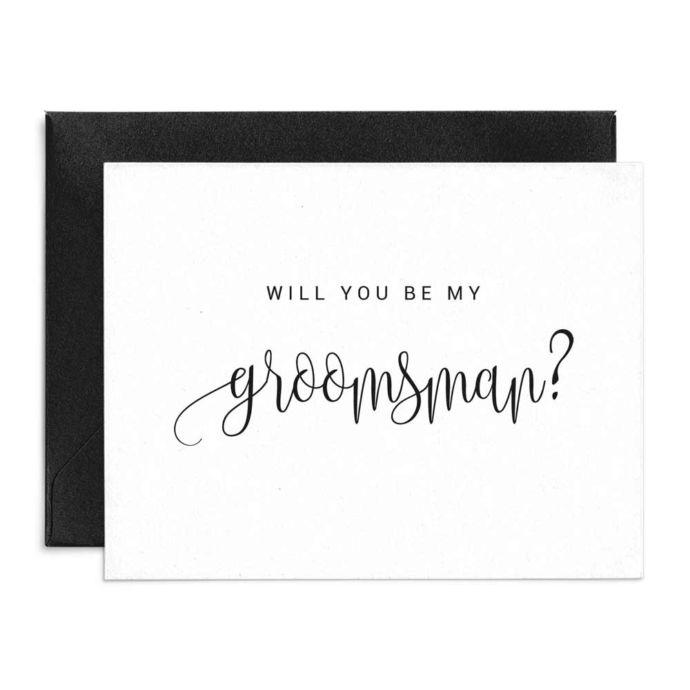 Will You Be My Groomsman Proposal Card - XOXOKristen