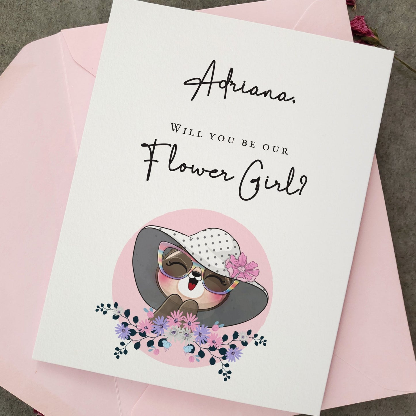 Will you be our Flower Girl Proposal Card - XOXOKristen