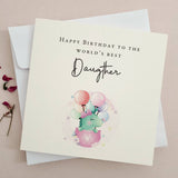 World’s Best Daughter Birthday Card - XOXOKristen