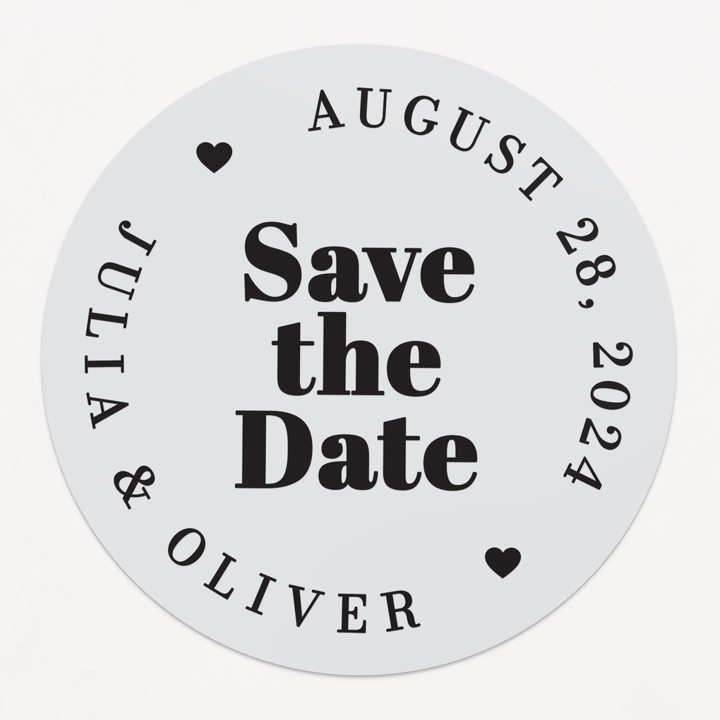 Custom Save the Date Stickers, Wedding Labels