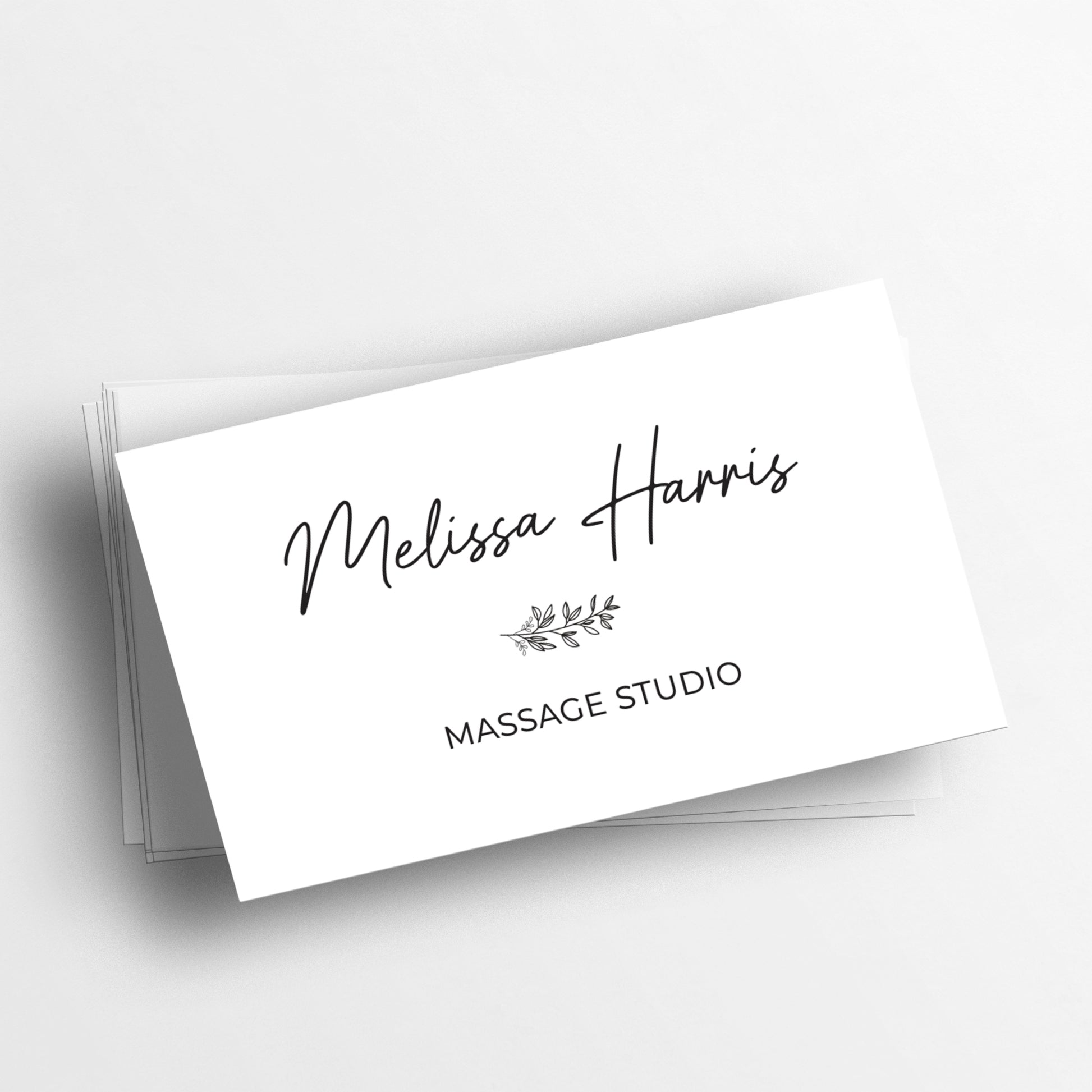 Personalized Business Cards - Elegant Design with Delicate Flowers - XOXOKristen