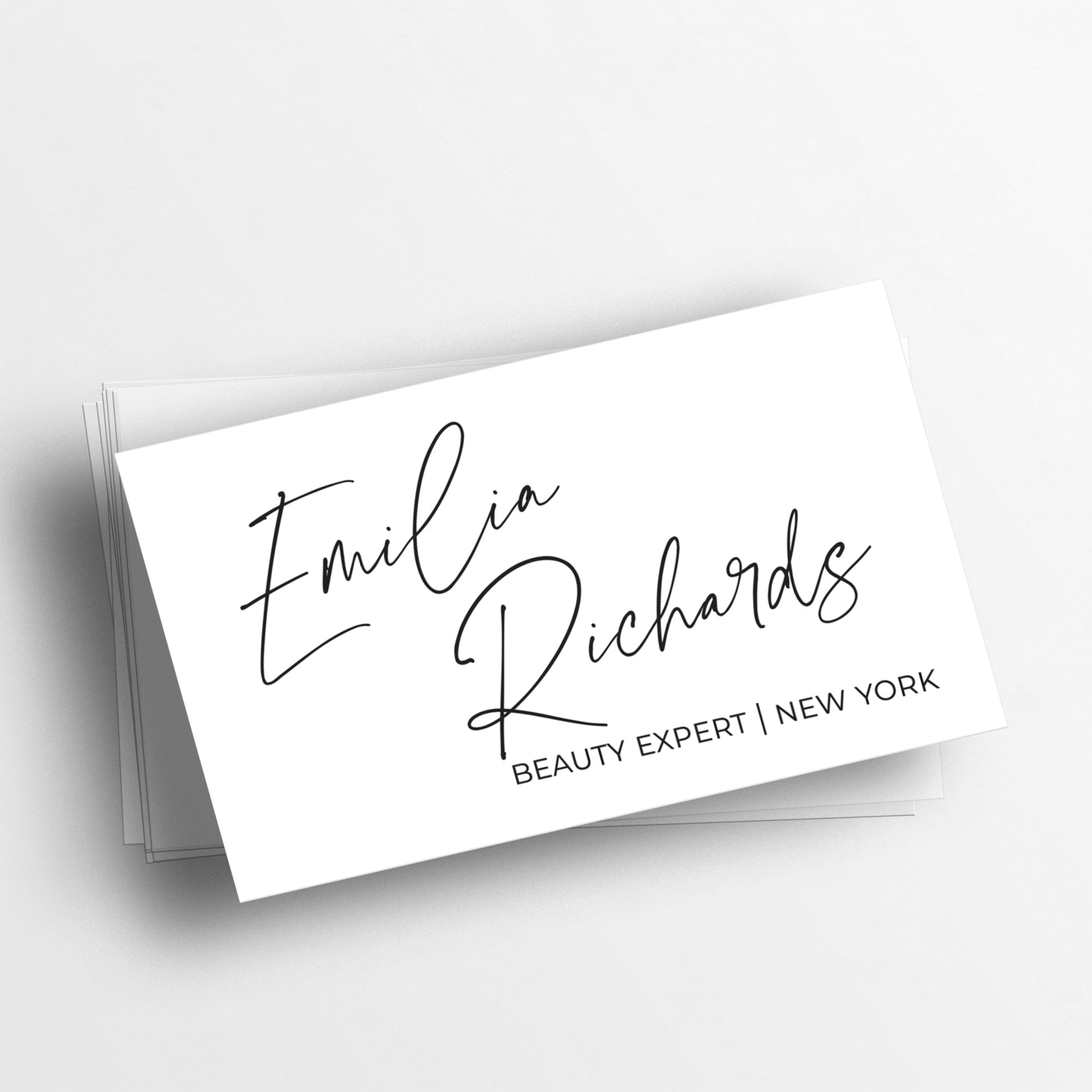 Personalized Business Cards - Modern Sophistication with Captivating Black and White Design - XOXOKristen