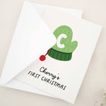 Personalised 1st Christmas Card For Baby - XOXOKristen