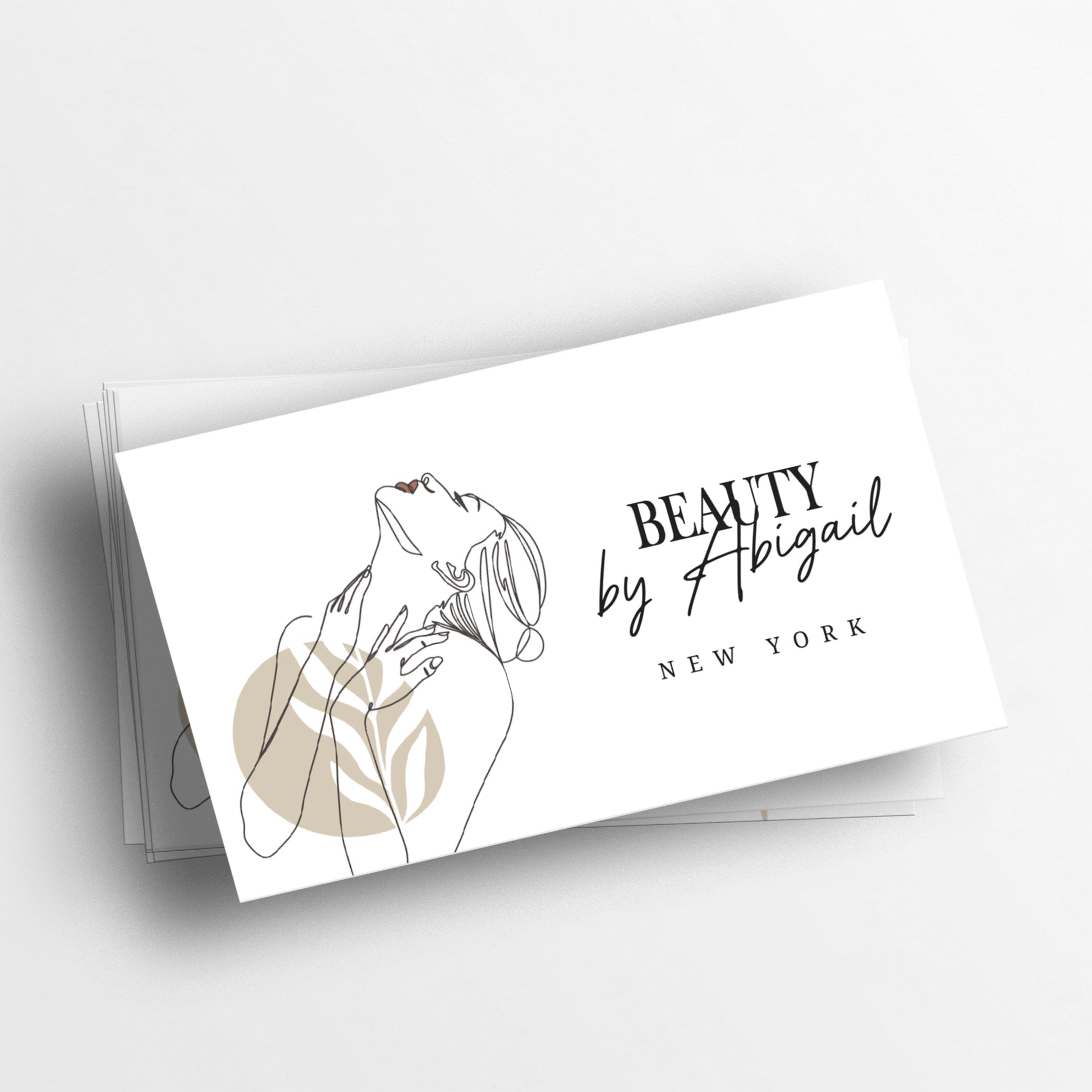 Personalized Business Cards - Modern Elegance and Feminine Charm - Nude Design with Stylish Calligraphy - Perfect for Small Businesses - XOXOKristen