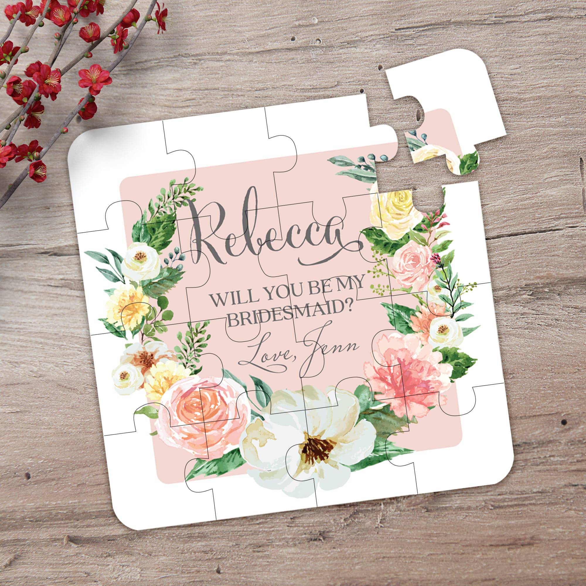 Botanical Bridesmaid Puzzle - XOXOKristen