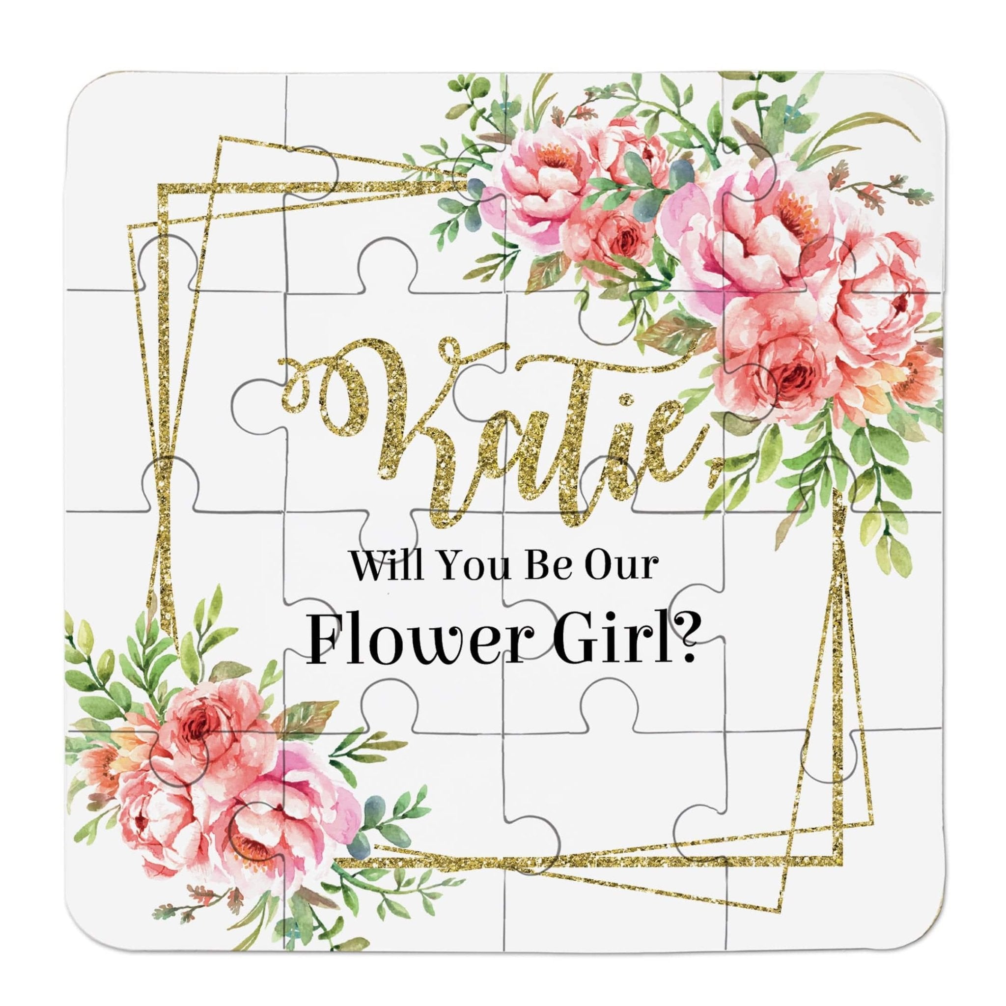Peony Pink Flower Girl Puzzle - XOXOKristen