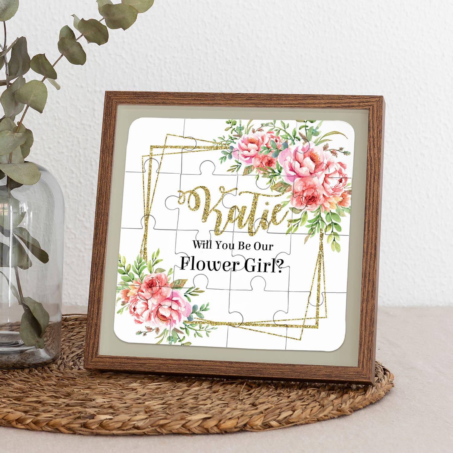 Peony Pink Flower Girl Puzzle - XOXOKristen