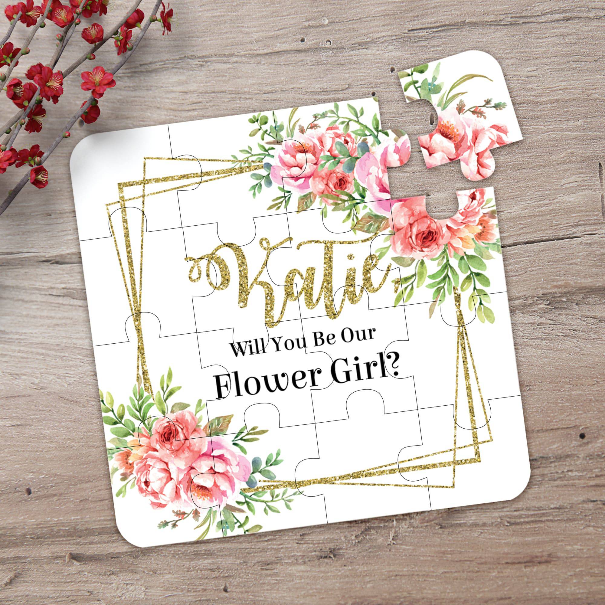Peony Pink Flower Girl Puzzle - XOXOKristen