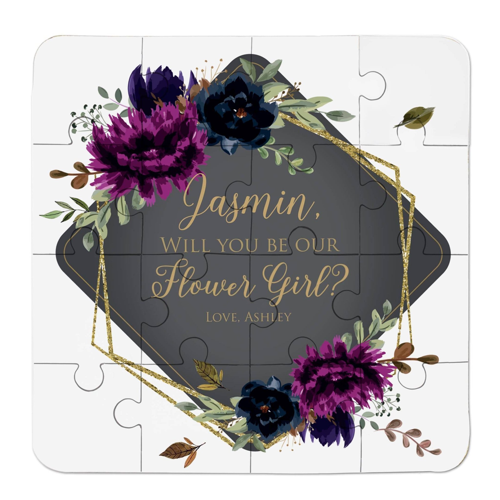 Purple Boho Bridesmaid Puzzle - XOXOKristen