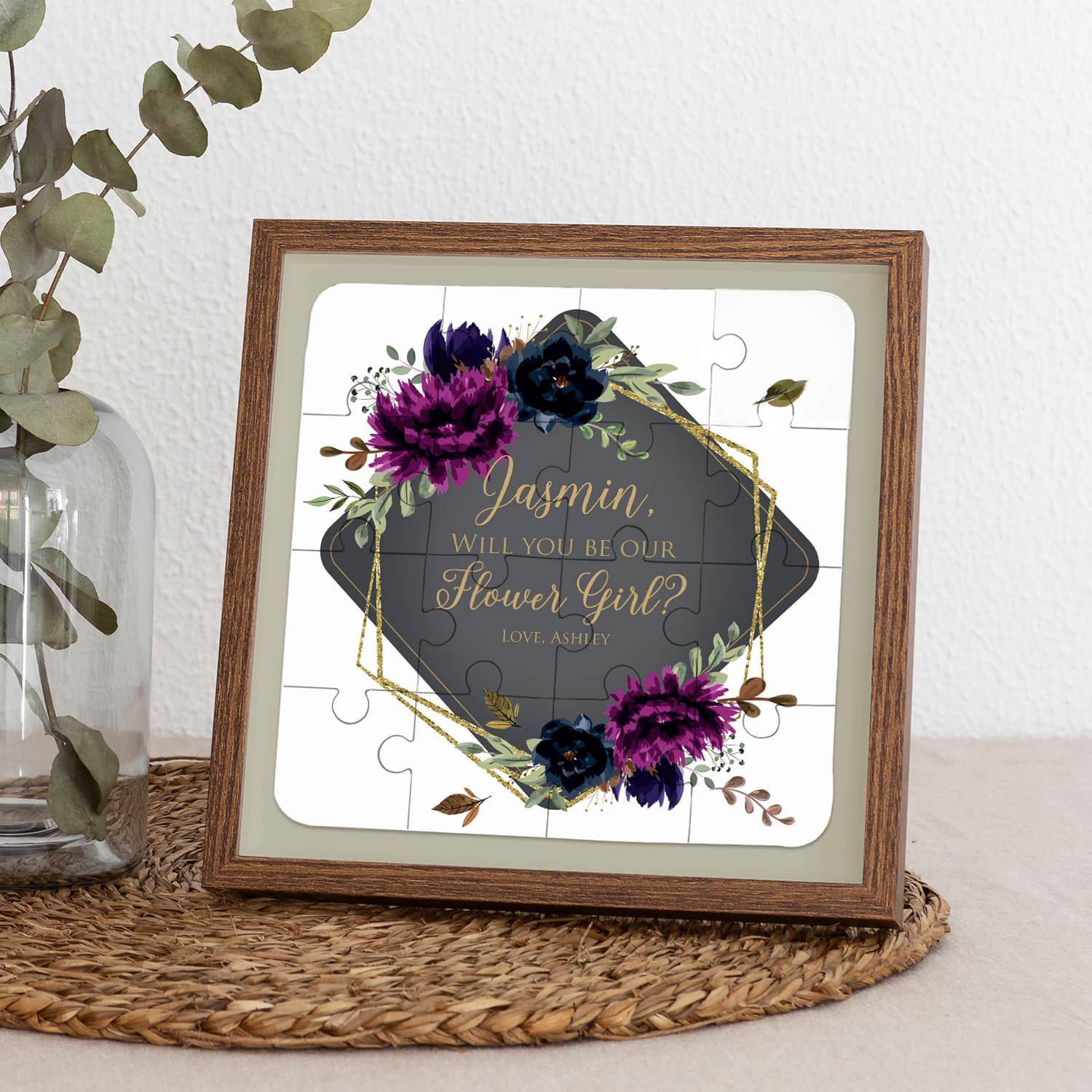 Purple Boho Bridesmaid Puzzle - XOXOKristen
