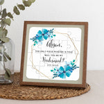 Blue Flowers Bridesmaid Puzzle - XOXOKristen