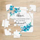 Blue Flowers Bridesmaid Puzzle - XOXOKristen