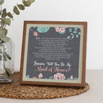 Chalkboard effect Maid of Honor Puzzle - XOXOKristen