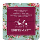 Burgundy Best Friend Bridesmaid Proposal - XOXOKristen