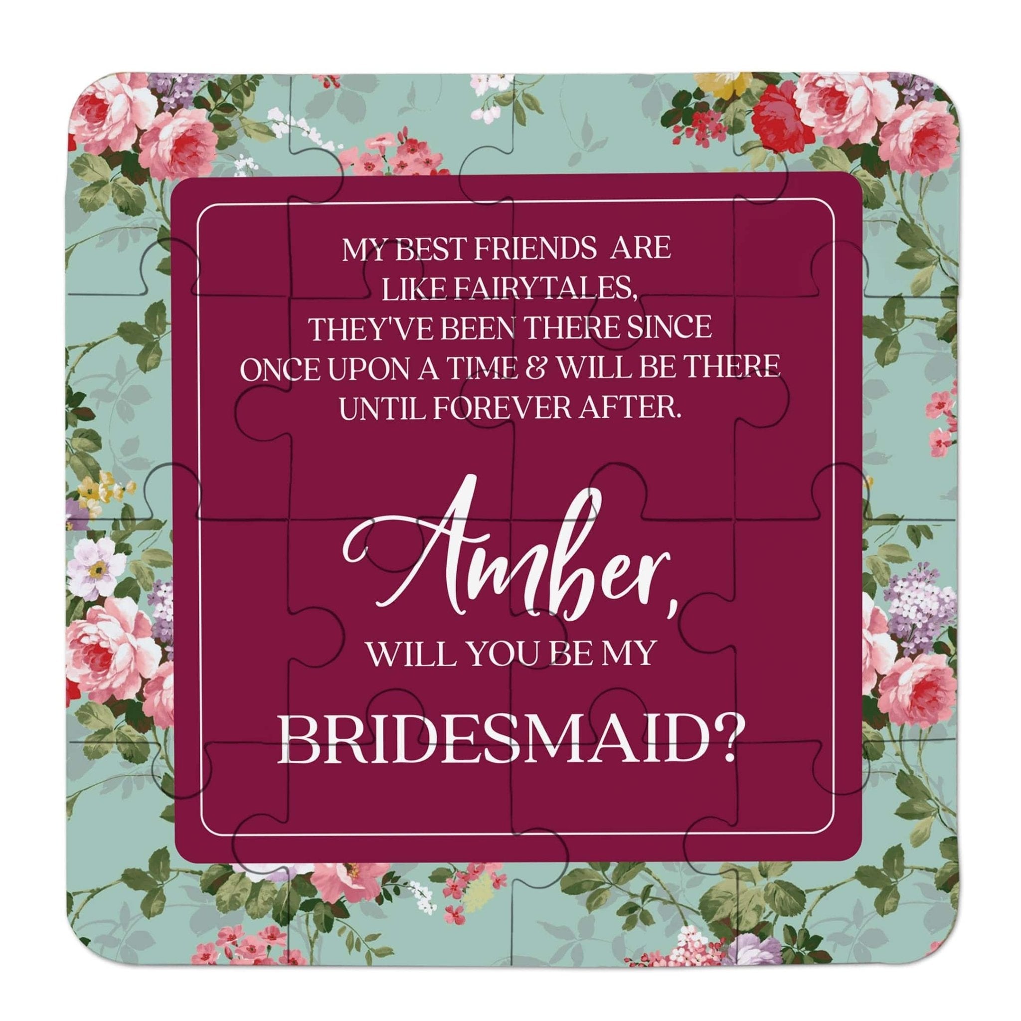 Burgundy Best Friend Bridesmaid Proposal - XOXOKristen