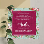Burgundy Best Friend Bridesmaid Proposal - XOXOKristen