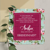 Burgundy Best Friend Bridesmaid Proposal - XOXOKristen