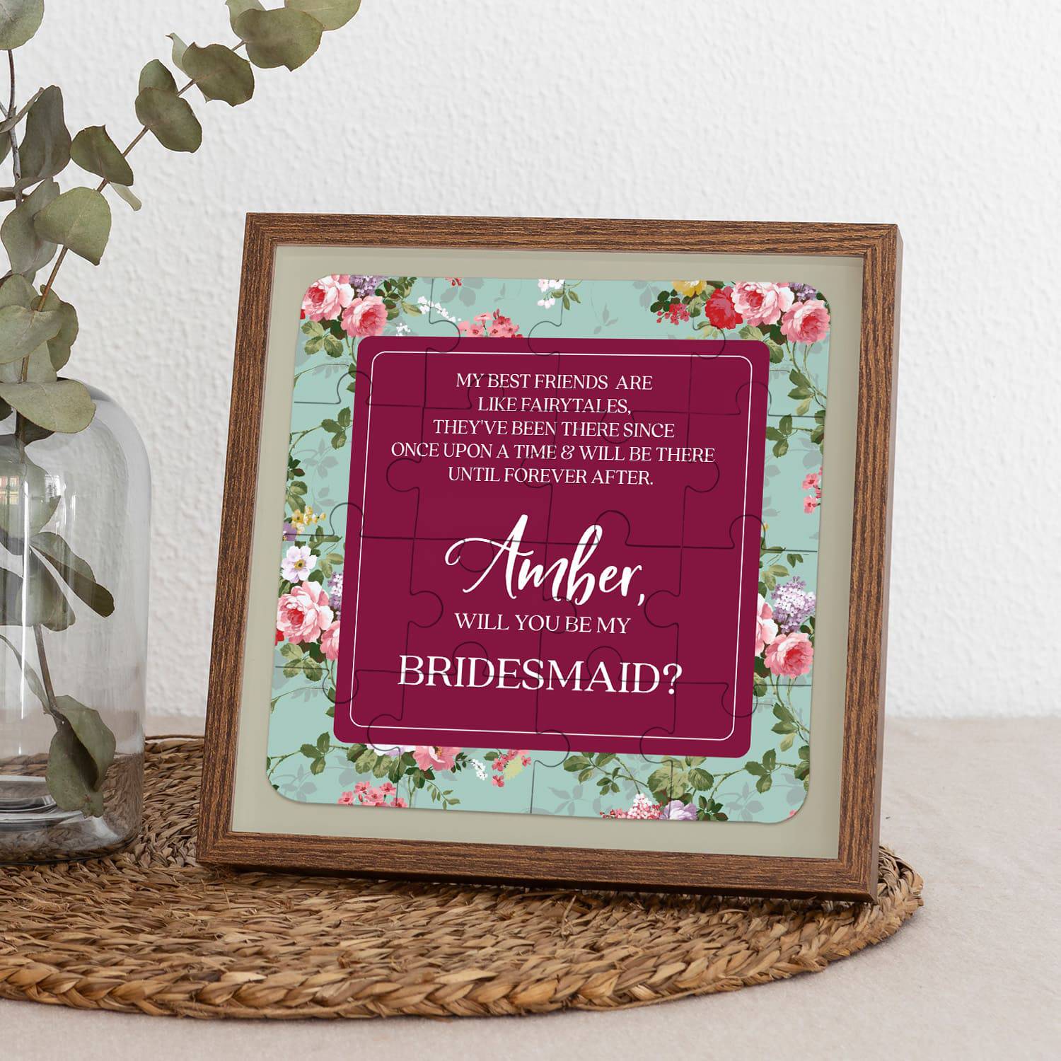 Burgundy Best Friend Bridesmaid Proposal - XOXOKristen