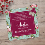 Burgundy Best Friend Bridesmaid Proposal - XOXOKristen