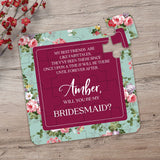 Burgundy Best Friend Bridesmaid Proposal - XOXOKristen