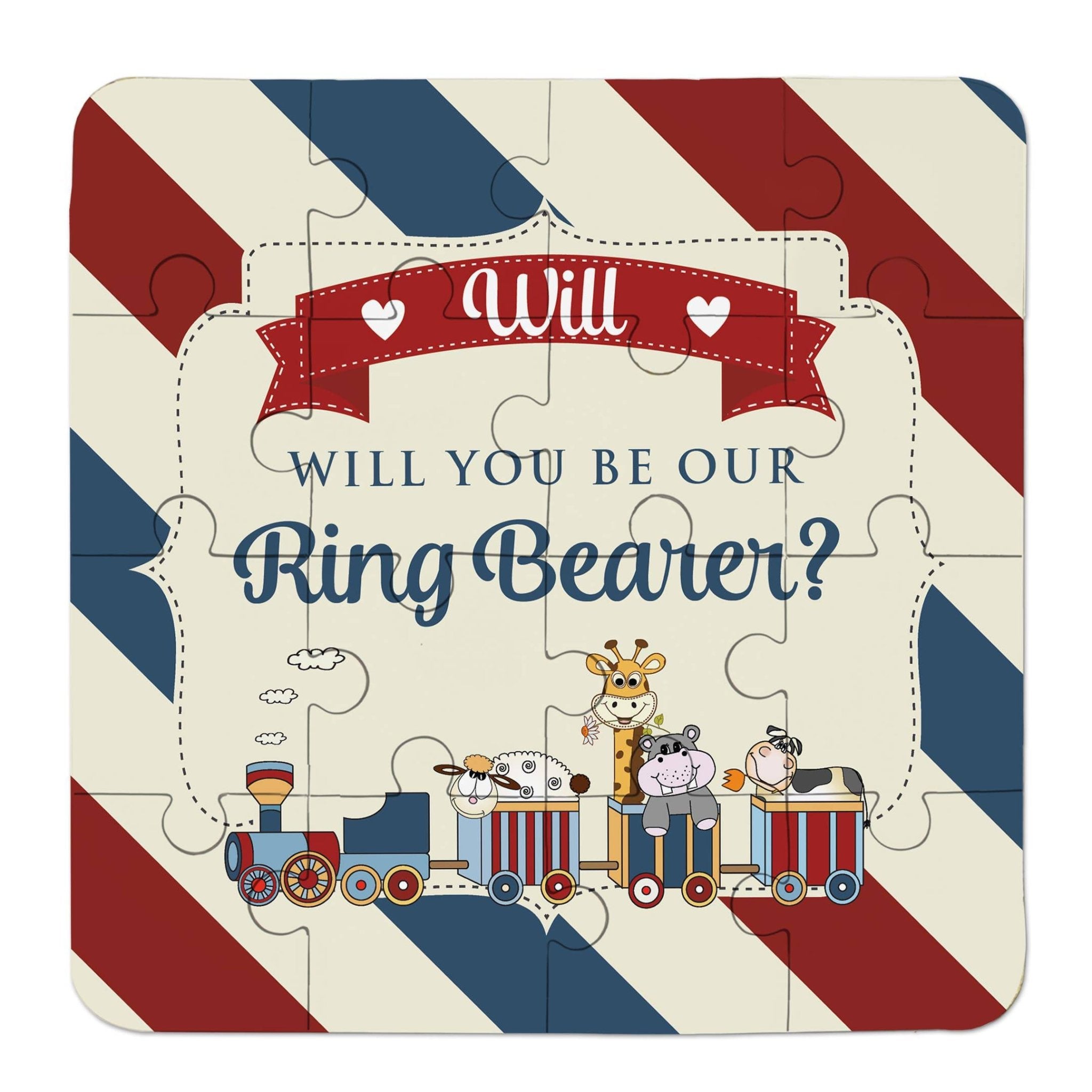 Tu - Tu train Ring Bearer Puzzle - XOXOKristen