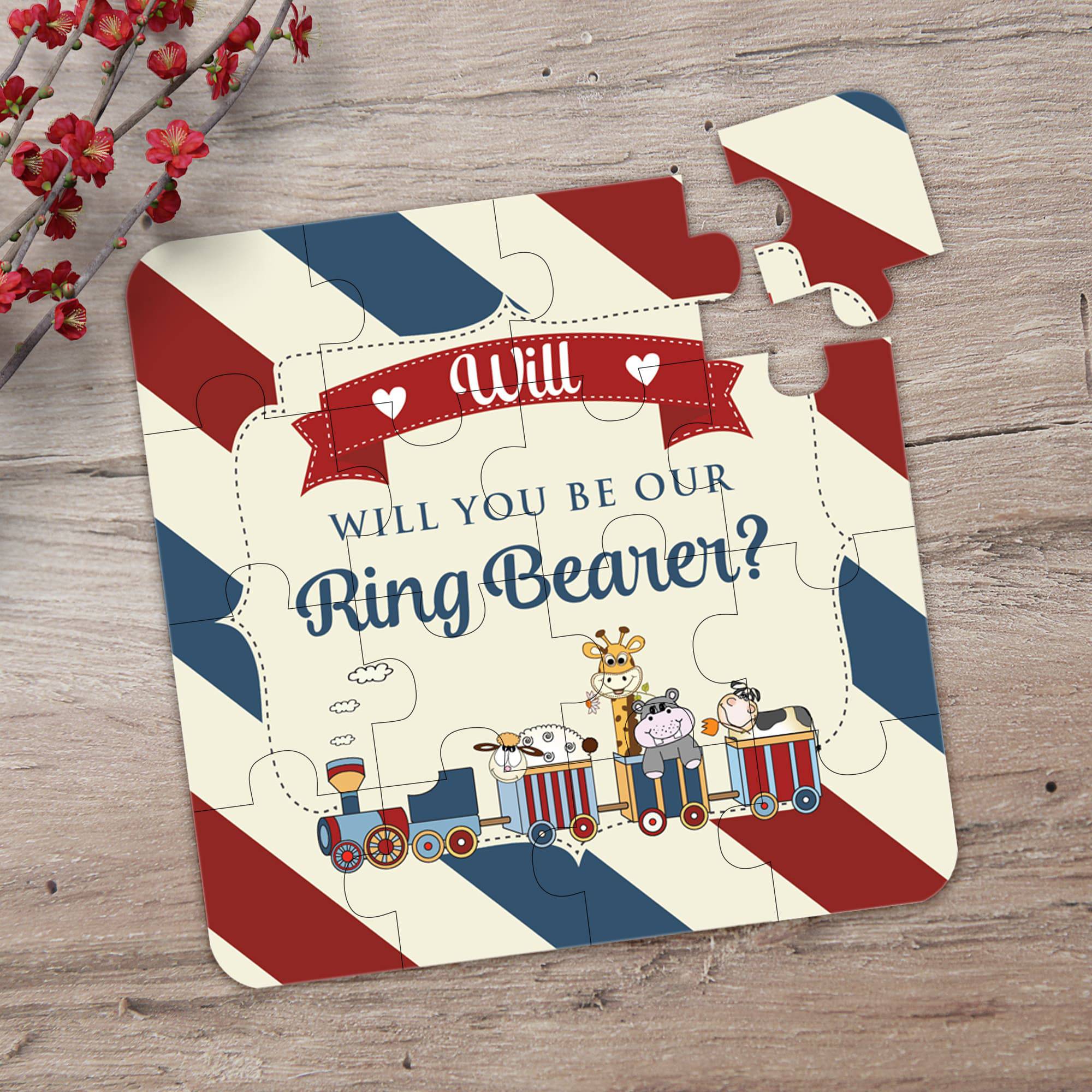 Tu - Tu train Ring Bearer Puzzle - XOXOKristen