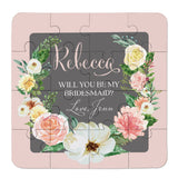 Blush and Grey Floral Wreath Puzzle - XOXOKristen