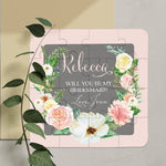 Blush and Grey Floral Wreath Puzzle - XOXOKristen