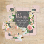 Blush and Grey Floral Wreath Puzzle - XOXOKristen