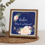 Navy & Blush Bridesmaid Puzzle - XOXOKristen