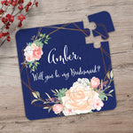 Navy & Blush Bridesmaid Puzzle - XOXOKristen