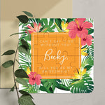 Tropical Bridesmaid Puzzle in Orange - XOXOKristen