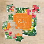 Tropical Bridesmaid Puzzle in Orange - XOXOKristen
