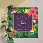 Tropical Bridesmaid Puzzle with Hibiskus - XOXOKristen