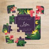 Tropical Bridesmaid Puzzle with Hibiskus - XOXOKristen