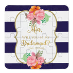 Navy and Gold Bridesmaid Puzzle - XOXOKristen