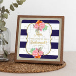 Navy and Gold Bridesmaid Puzzle - XOXOKristen