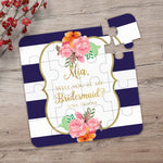 Navy and Gold Bridesmaid Puzzle - XOXOKristen