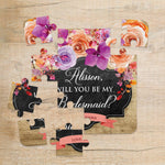 Autumn Flowers Watercolor Bridesmaid Puzzle - XOXOKristen