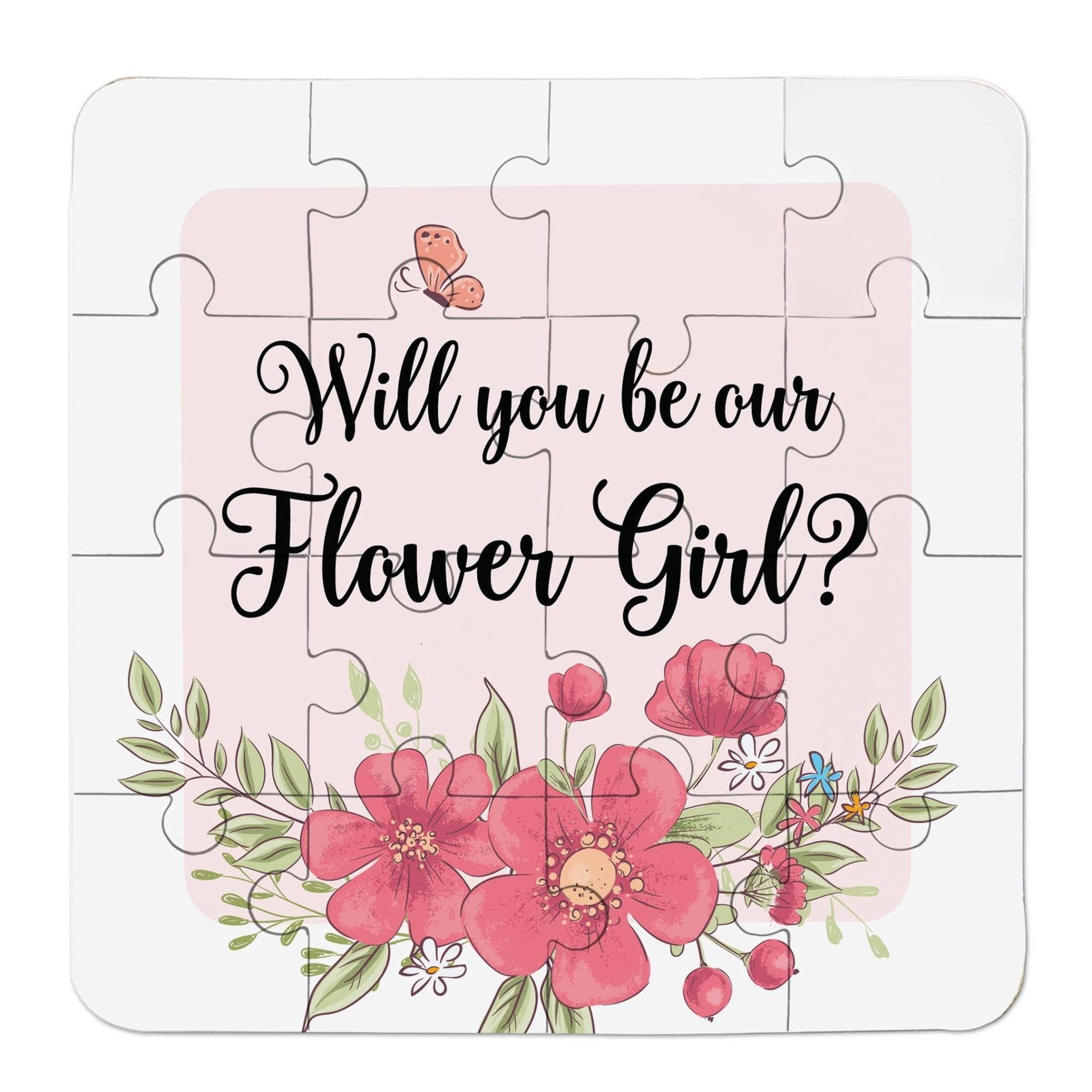 Pink Flowers Flower Girl Puzzle - XOXOKristen