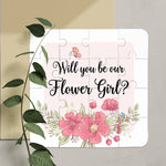 Pink Flowers Flower Girl Puzzle - XOXOKristen