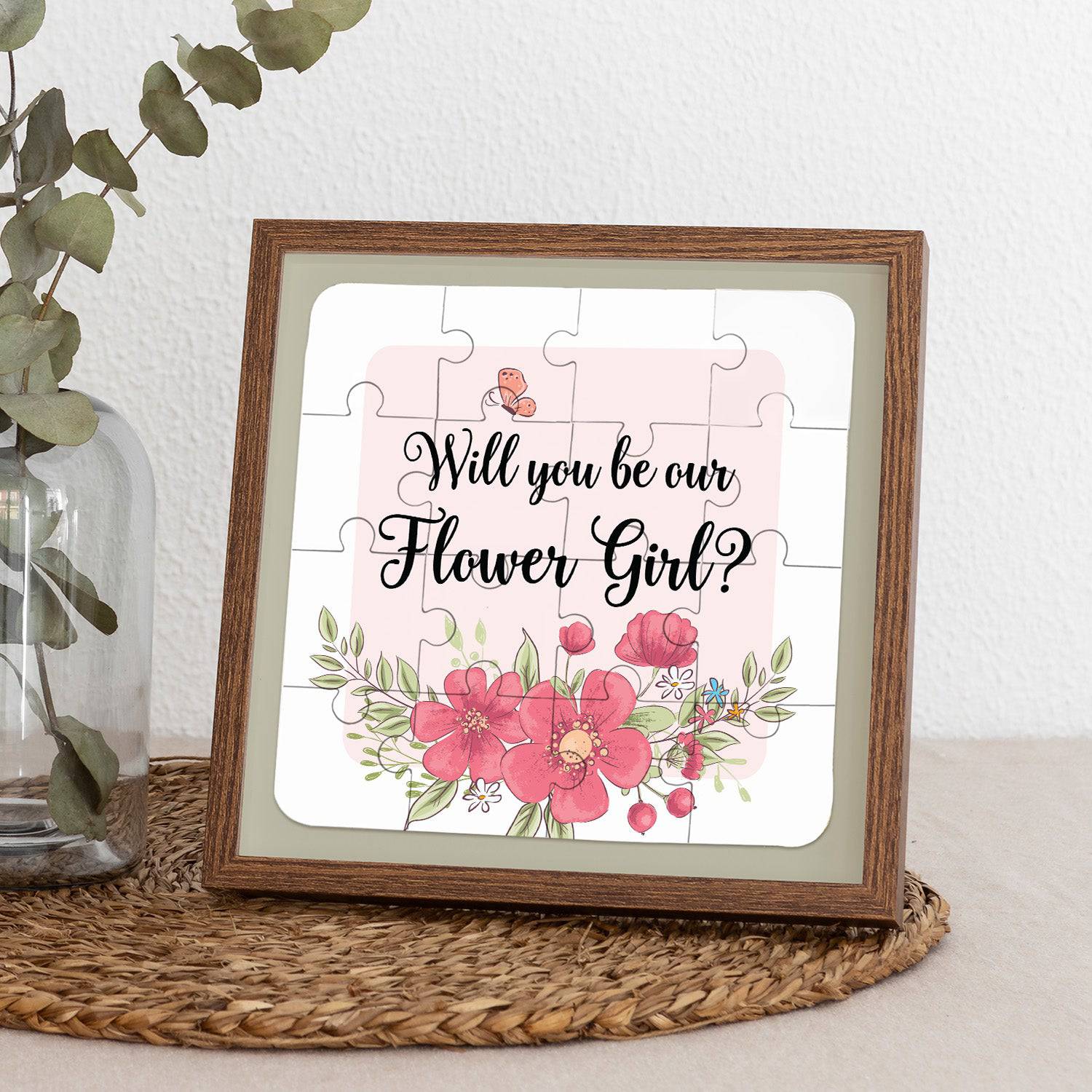 Pink Flowers Flower Girl Puzzle - XOXOKristen